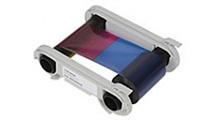 Полноцветная лента YMCKK на 500 оттисков с двумя панелями черного для двусторонней печати в Тольятти